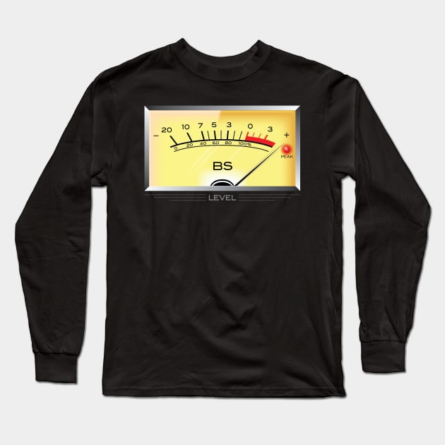 BS Meter PEAKED Long Sleeve T-Shirt by Cabin_13